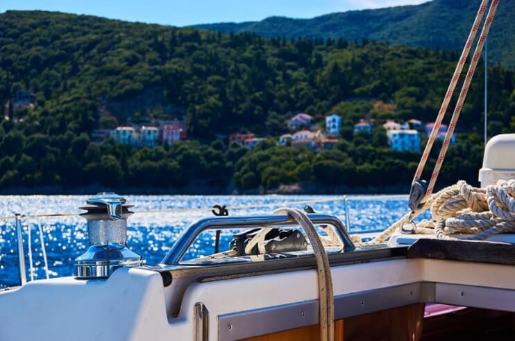 Sailing near the Greek Islands