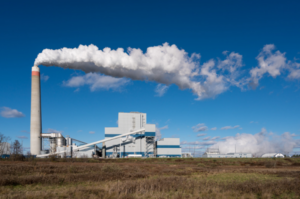 Coal Plant with blue skies