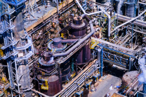 Aerial View of Paper Mill