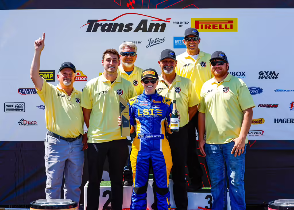 Racing Team Podium Photo