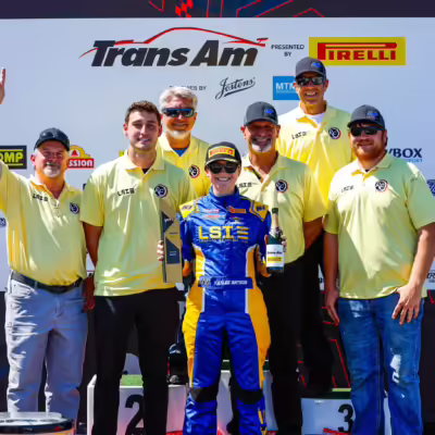 Racing Team Podium Photo